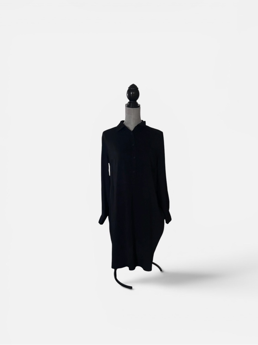 Classic Black Women's Shirt Dress